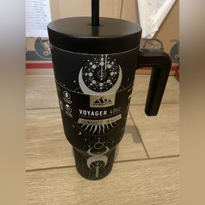 HydraPeak WITCH/Celestial Voyager 40oz Steel Tumbler Handle Straw Halloween